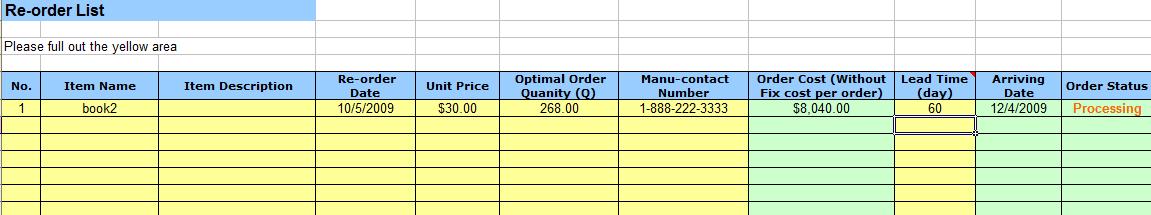 Spreadsheet Templates
